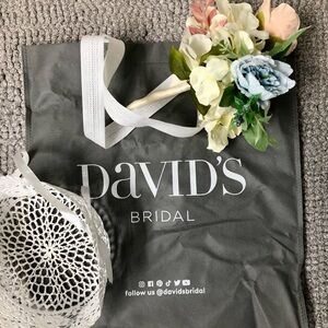 David's Bridal Flower Girl Basket & Bouquet